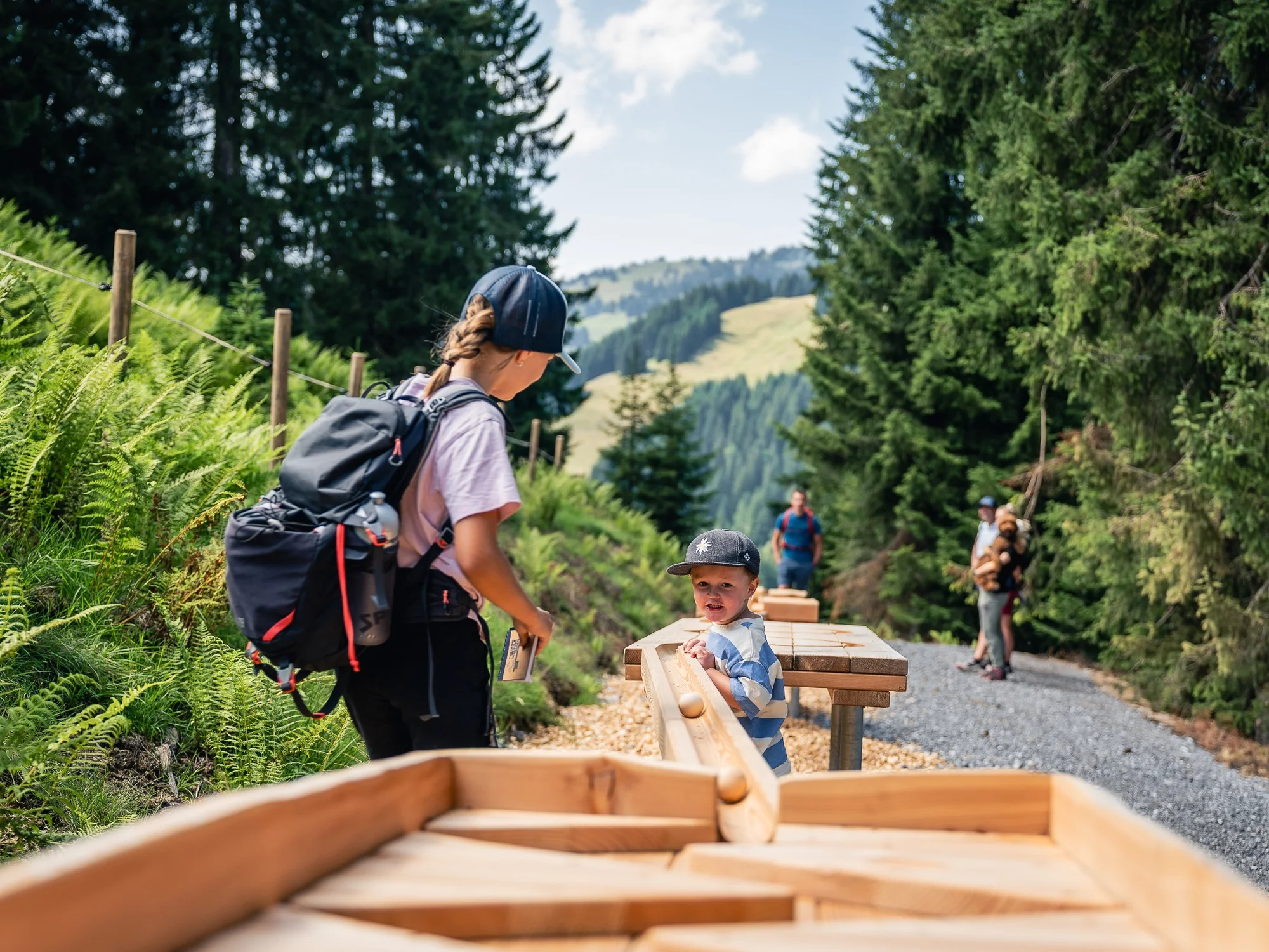 Erlebniswelt Raufußhuhn mit Abenteuerspielplatz an der Bergstation in Balderschwang
